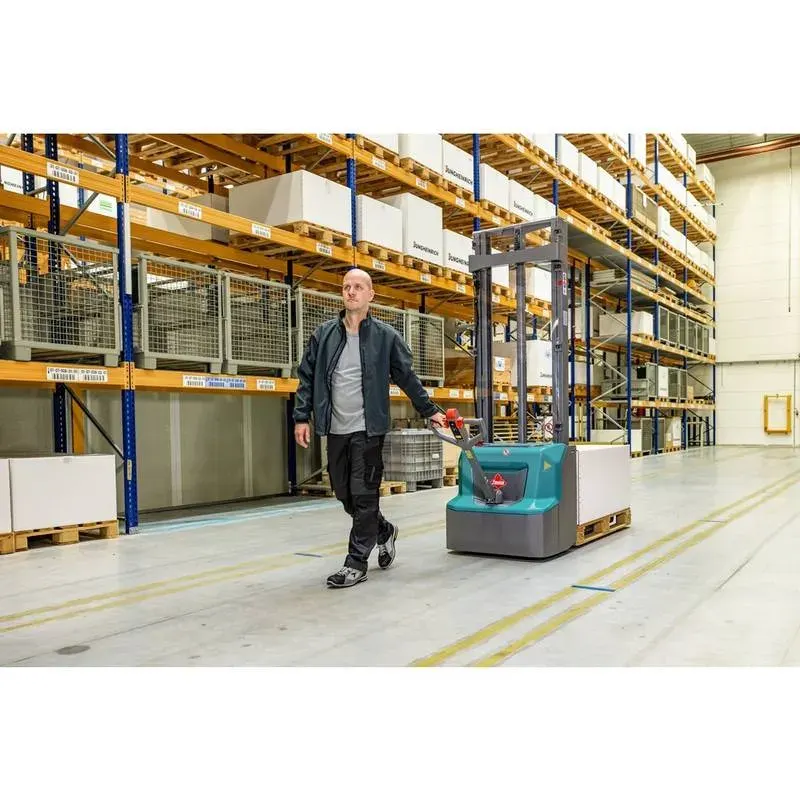 Gerbeur électrique Ameise® PSE 1.2 à monomât, hauteur de levage 1 600 mm, capacité de charge 1 200 kg — vue 7